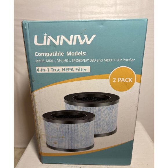 4-In-1 True HEPA Replacement Filter 2 Pack MK06 MK01 DH-JH01 EPI080 MJ001H - Picture 2 of 5